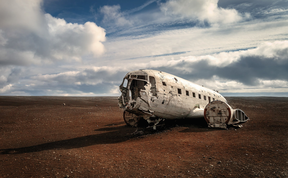 Остатки самолета DC-3 ...  Исландия! - Александр Вивчарик