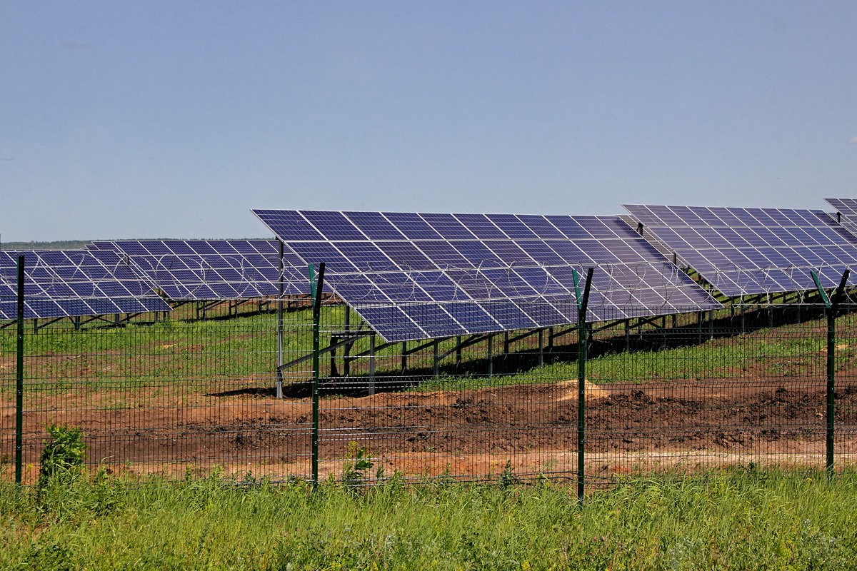 Солнечные батареи Самарской солнечной электростанции - MILAV V
