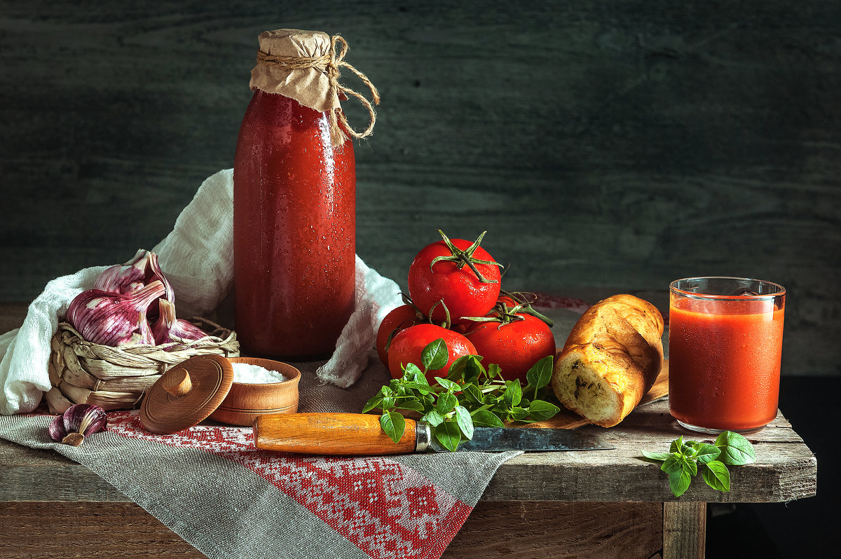 Чесночный багет с томатным соком - Алексей Кошелев