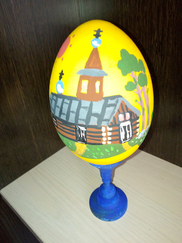 Моя авторская роспись деревянного яйца. - Светлана Калмыкова