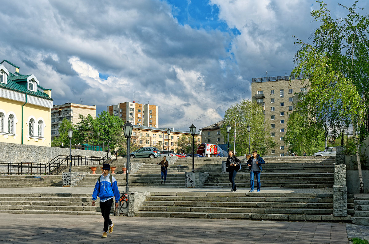 Улицы Новосибирска - лестница - Дмитрий Конев