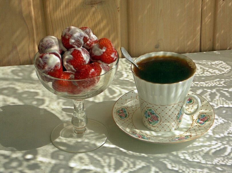 Кофе с клубникой - Galina Solovova