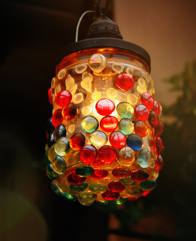 Разноцветный светильник ручной работы - Ксения OKDMUSE