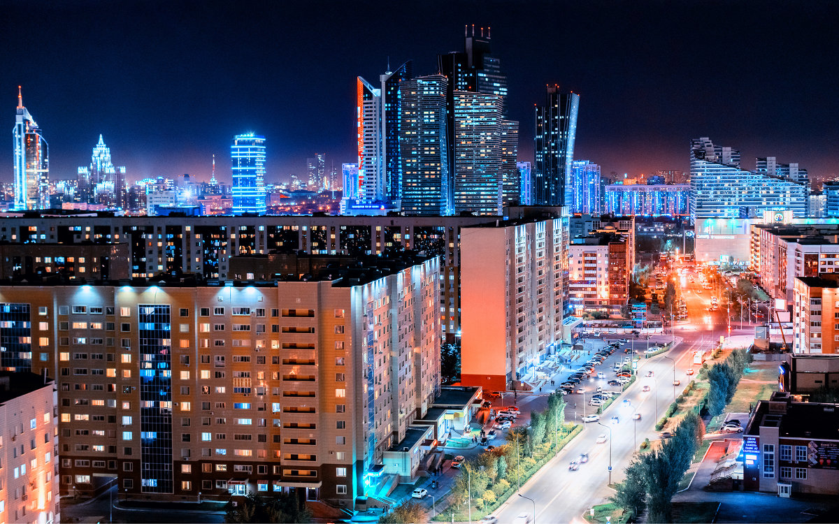 Ночная Астана, Казахстан - Александр (sanchosss) Филипенко