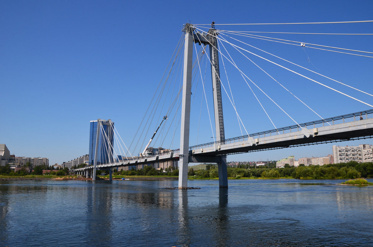 Мост на остров Татышев в Красноярске - Татьяна Соловьева