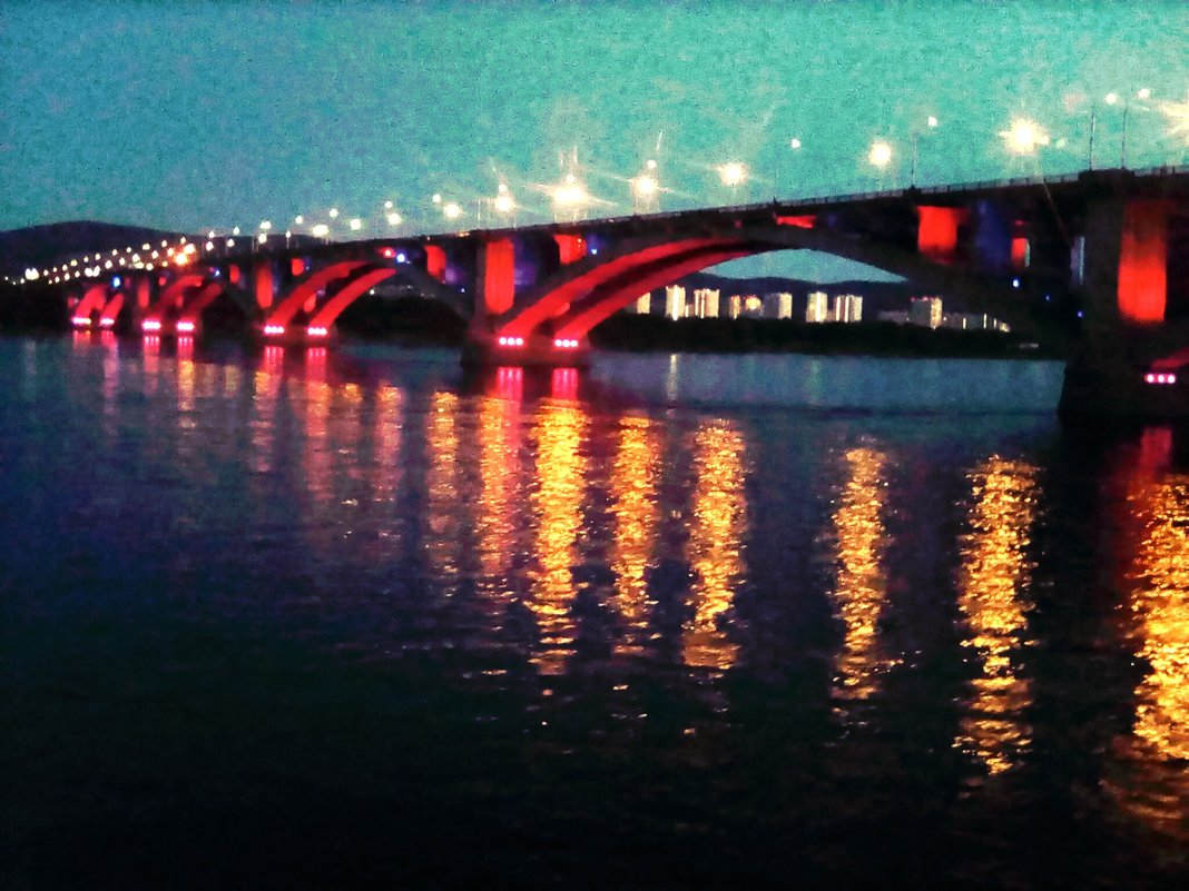 Мост в вечерних красках. - Алексей Полковников