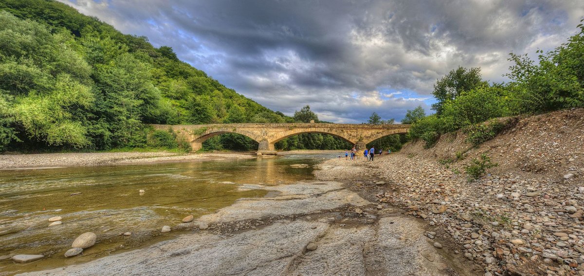 Старый мост через горную речку - Константин 