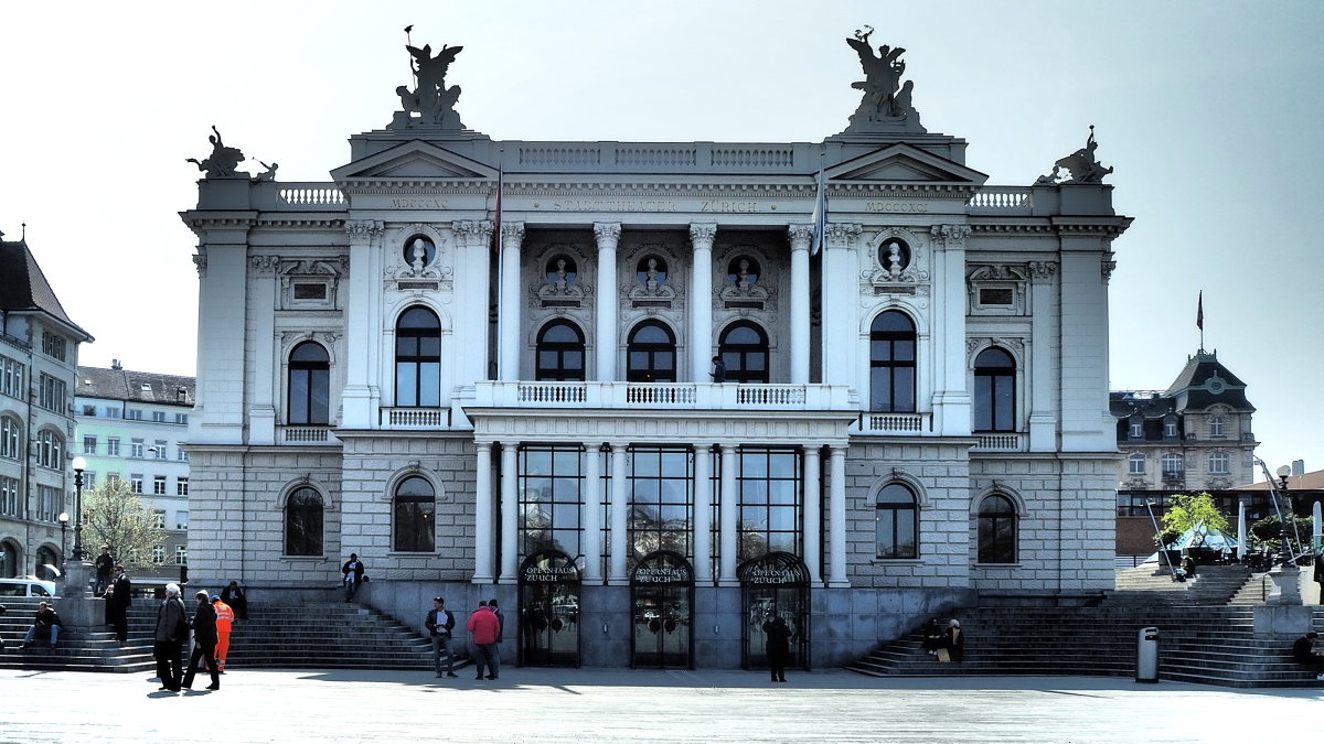 Zürich Opernhaus Оперный театр Цюрих, Швейцария - wea *