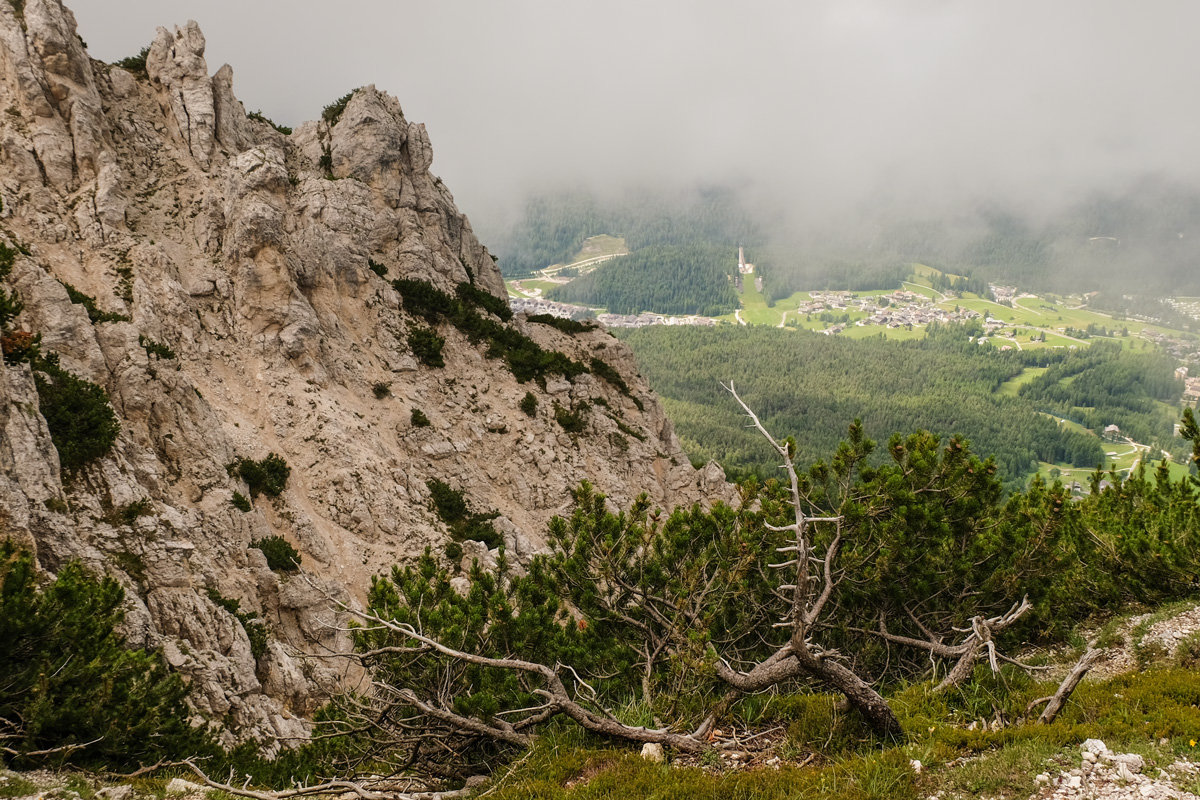 Доломитовые Альпы. Вид на Кортина д&#39;Ампеццо с горы Фалории. - Надежда Лаптева