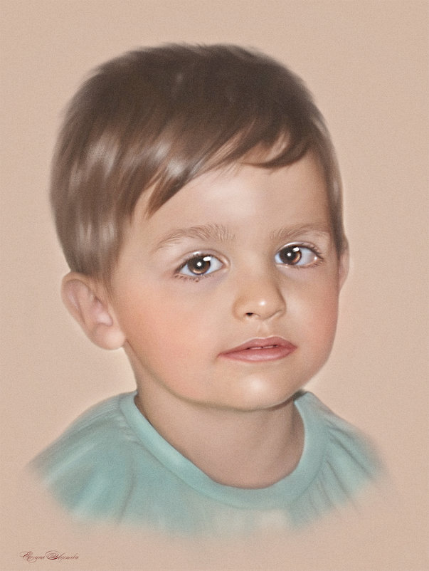 Детский портрет - Елена Лустова (Северинова)