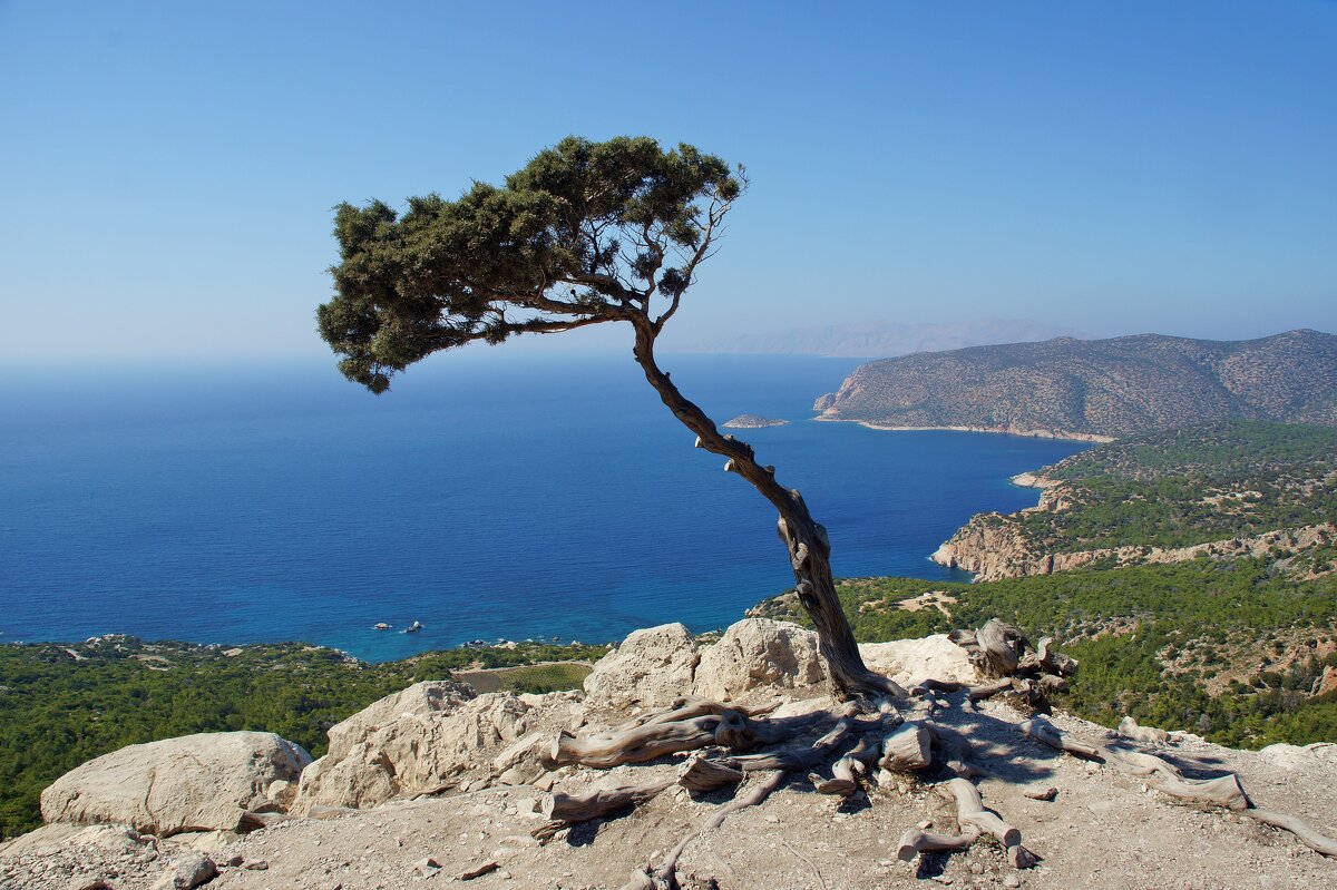 Вид на Эгейское море со стен Монолитоса - Наталья Т