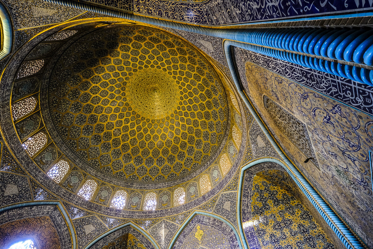 потолок мечети шейха Лютфуллы, г. Исфахан - Георгий А