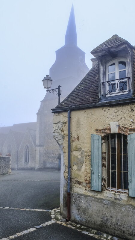 утренний туман в деревне - Георгий А