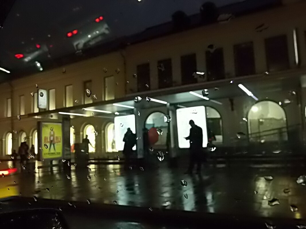 Осенне-дождливая, вечерняя Москва - Елена 