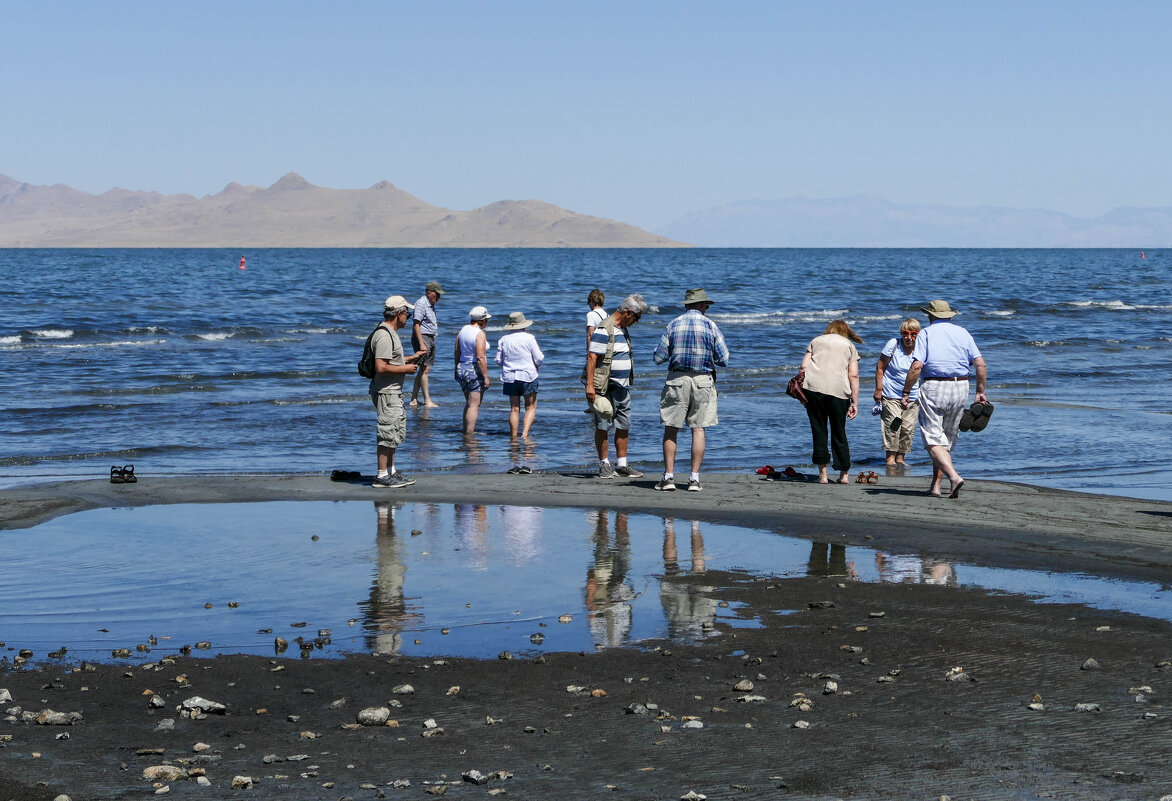 Мы добрались до Большого Солёного озера (Great Salt Lake), штат Юта - Юрий Поляков