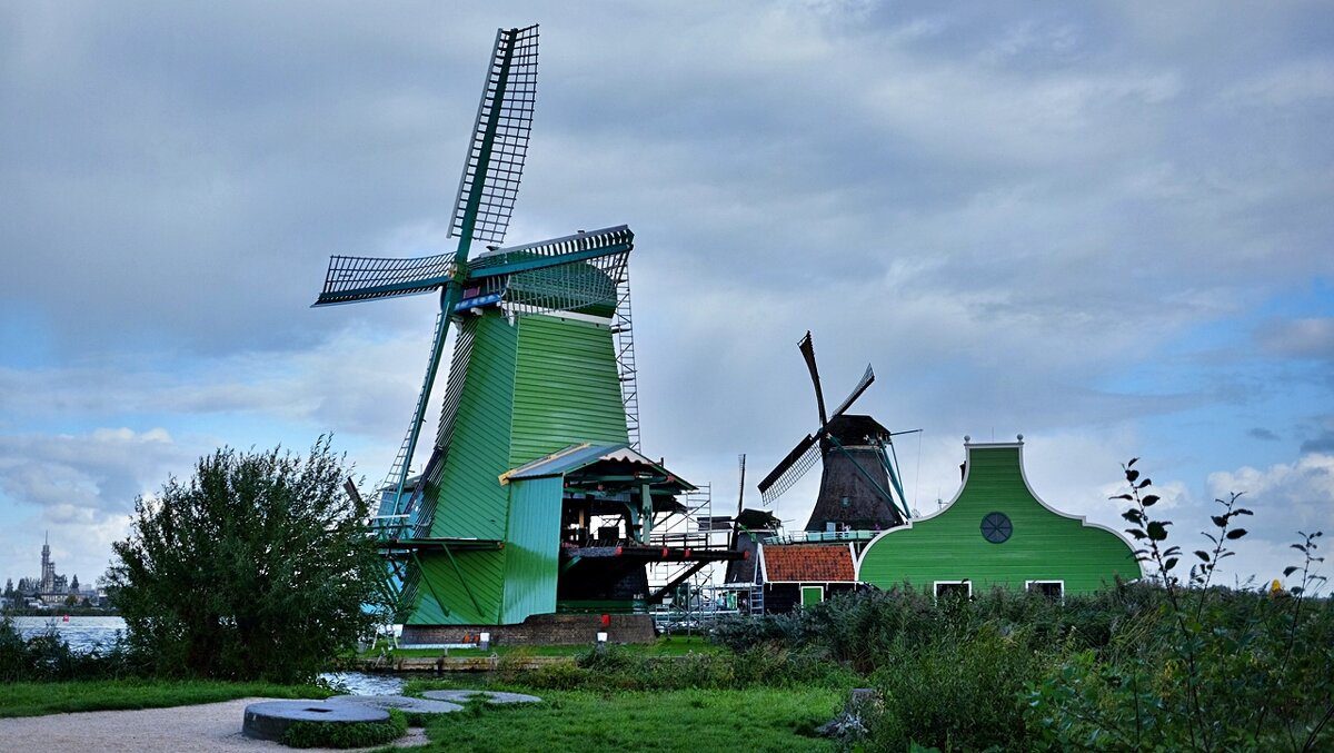Ветряные мельницы в Зансе-Сханс Нидерланды - wea *