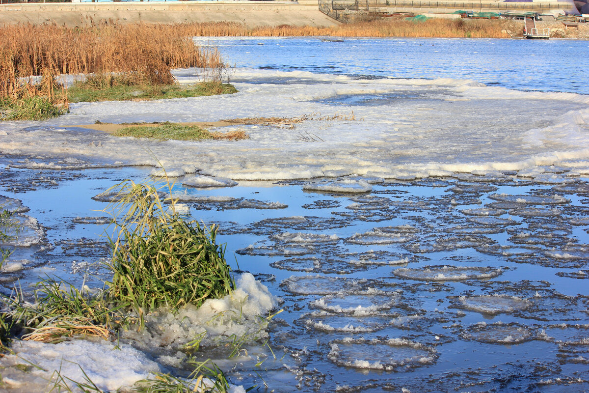 Ледяные веночки замерзающей Волги - Ната Волга
