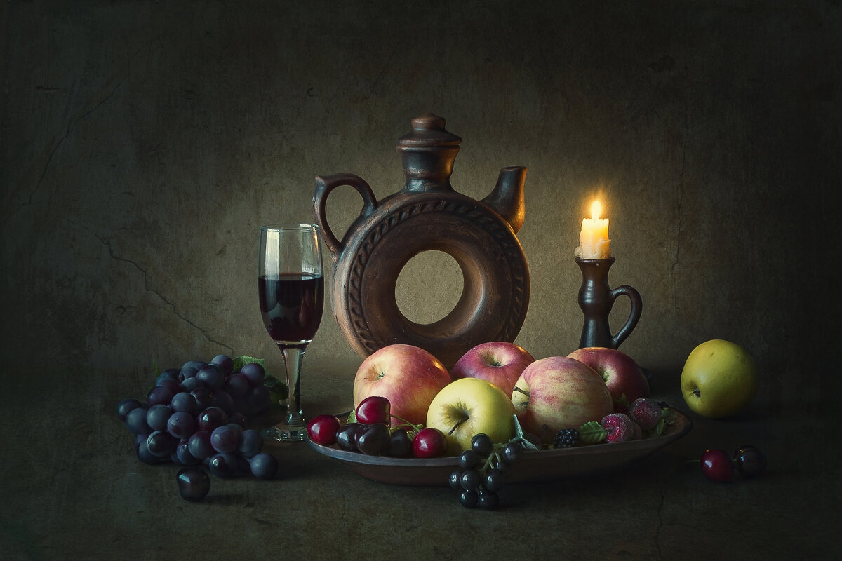 Вино и фрукты - Нина Богданова