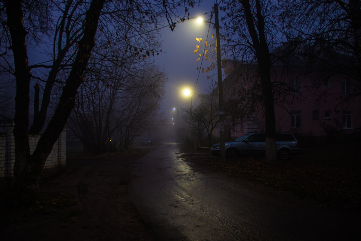 Утро, туман, фонари - Andrew 