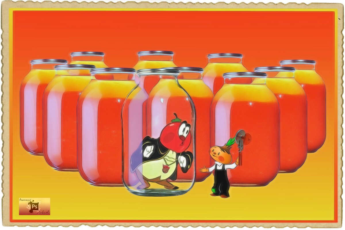 Заготовка томатного сока из...помидУров. - Anatol L