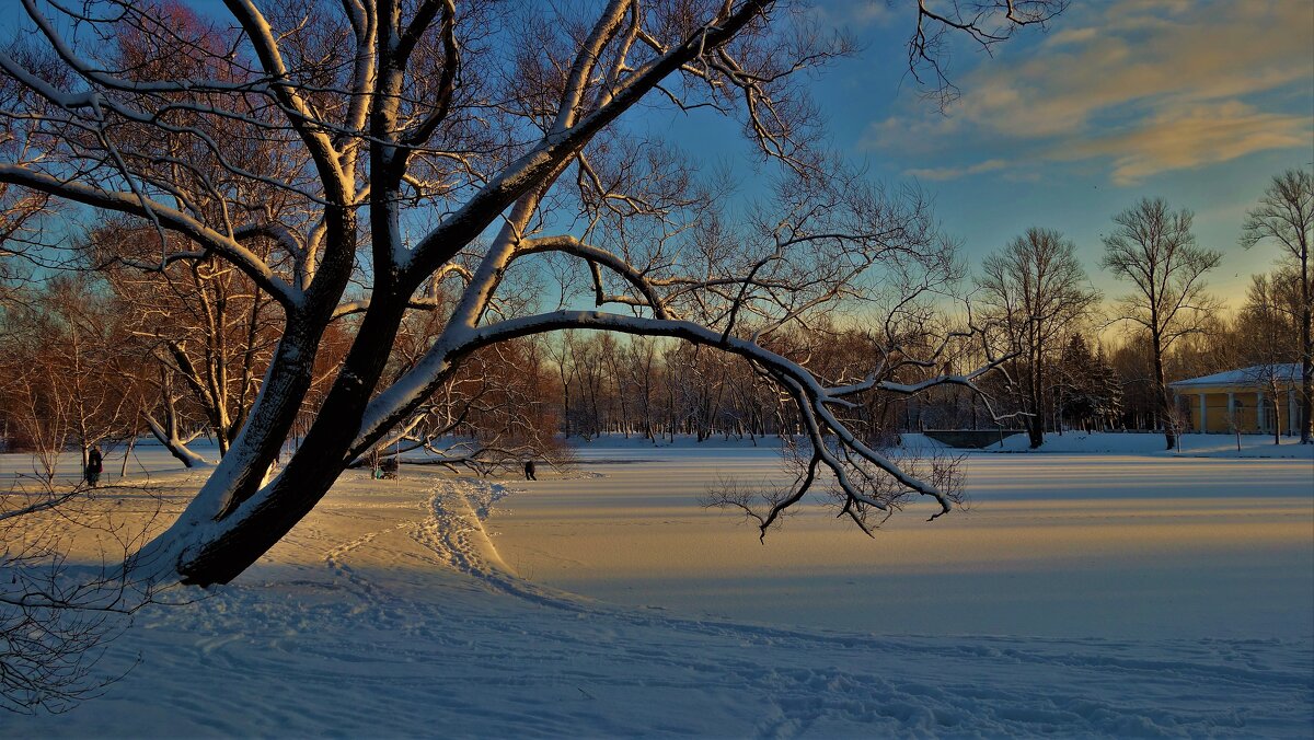Нежный закат над зимним прудом... - Sergey Gordoff