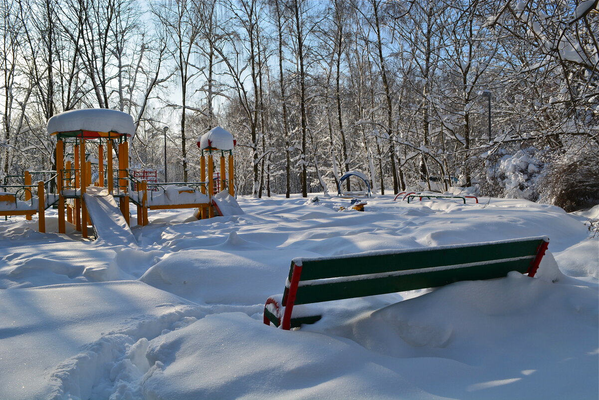 Много снега на дворе.... - Larisa Simonenkova