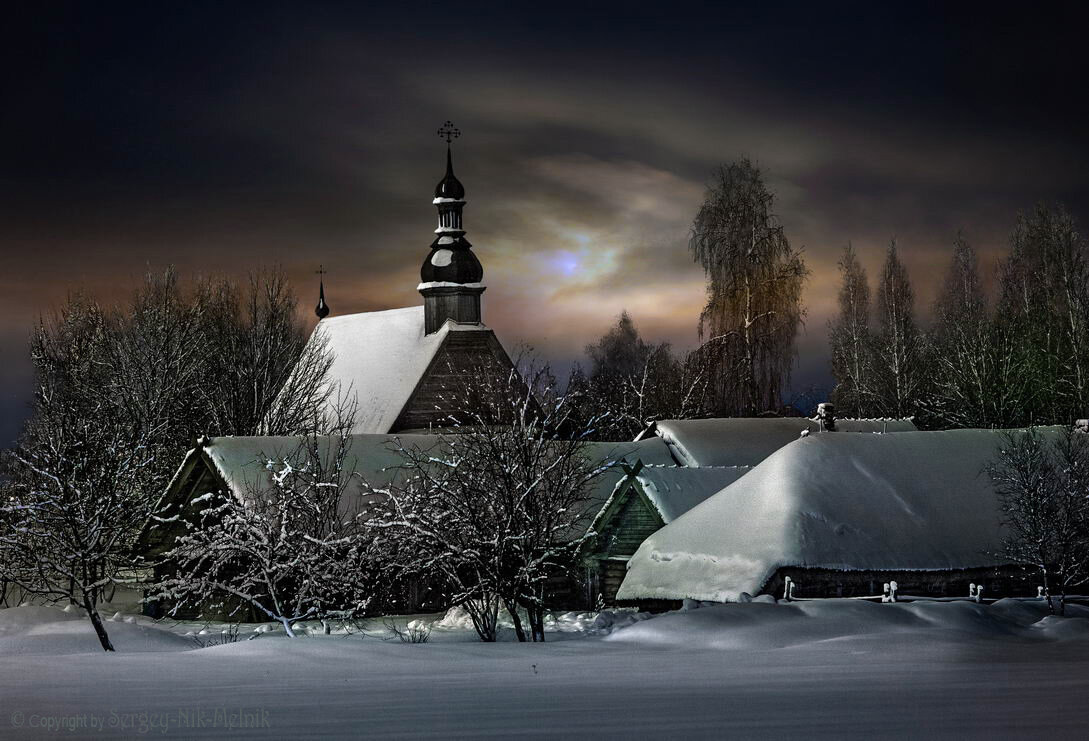 Лунный вечер на хуторе - Sergey-Nik-Melnik Fotosfera-Minsk