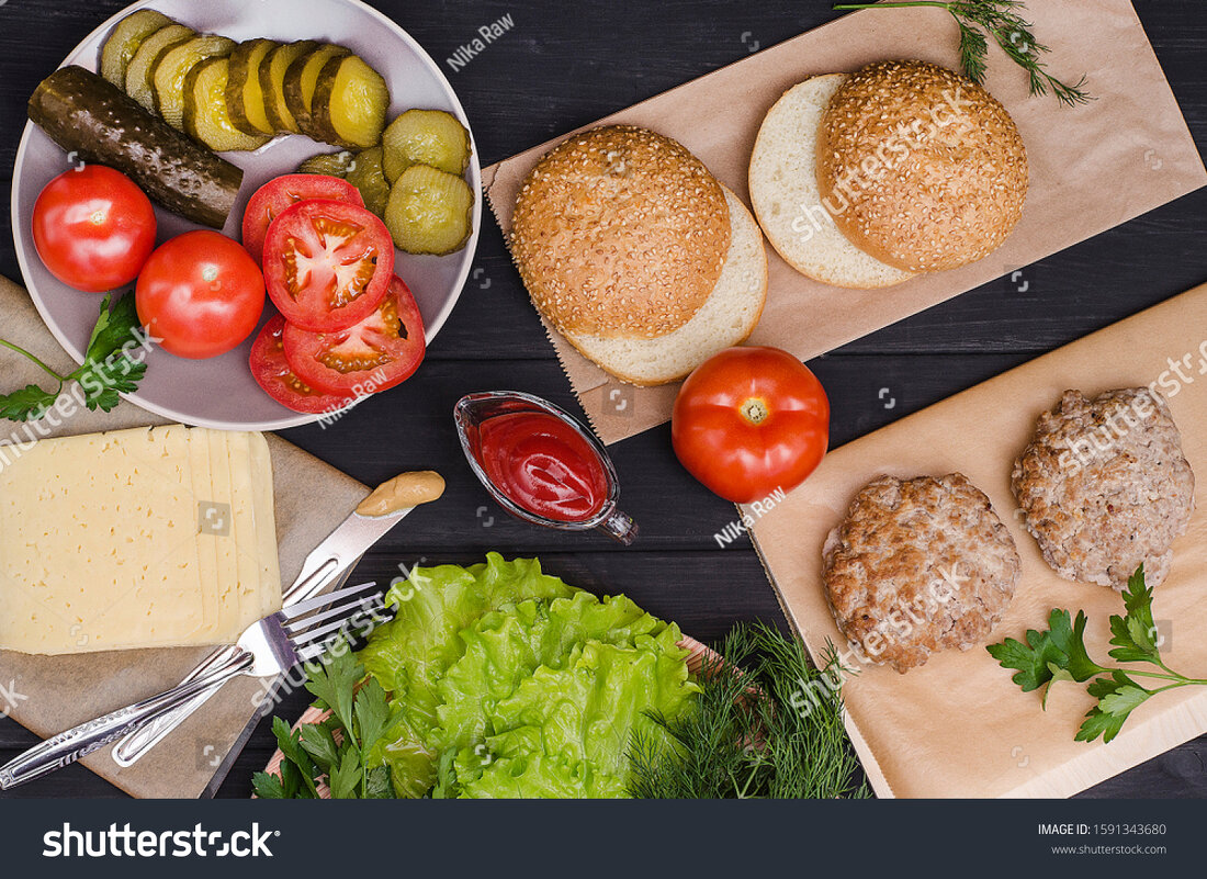 Приготовление гамбургеров - Viktoria Sennikova