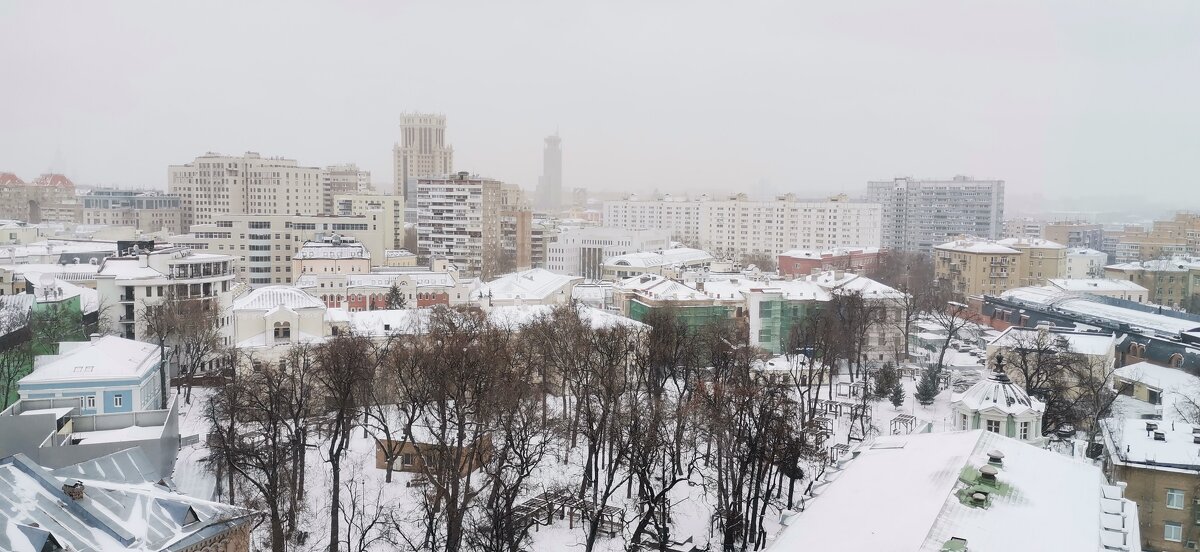 Москва с высоты 10-го этажа. - Светлана Ященко