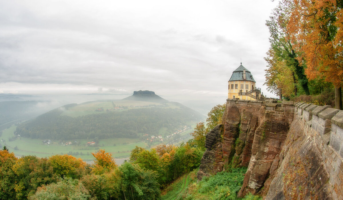 Вид на Эльбу со стен крепости Кёнигштайн(Германия) - Павел Дунюшкин