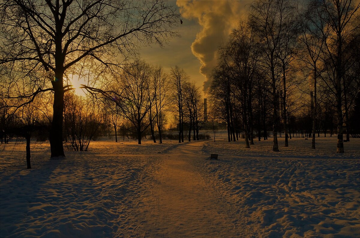 Навстречу зимнему закату или когда  зима была настоящей... - Sergey Gordoff