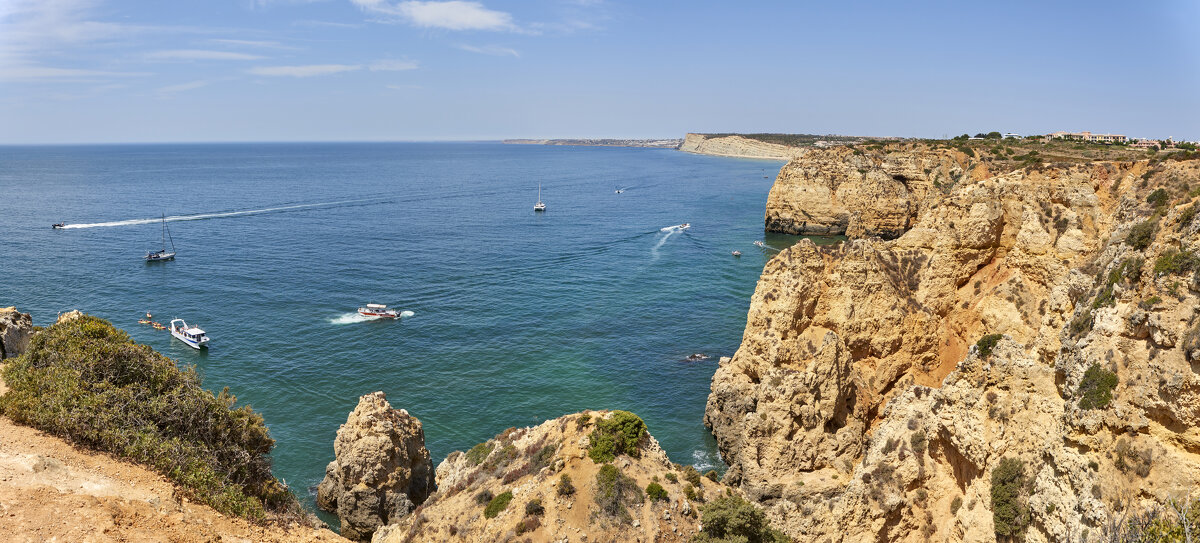 Панорама окрестностей Praia do Barranco do Martinho. Португалия. Лагуш - Минихан Сафин