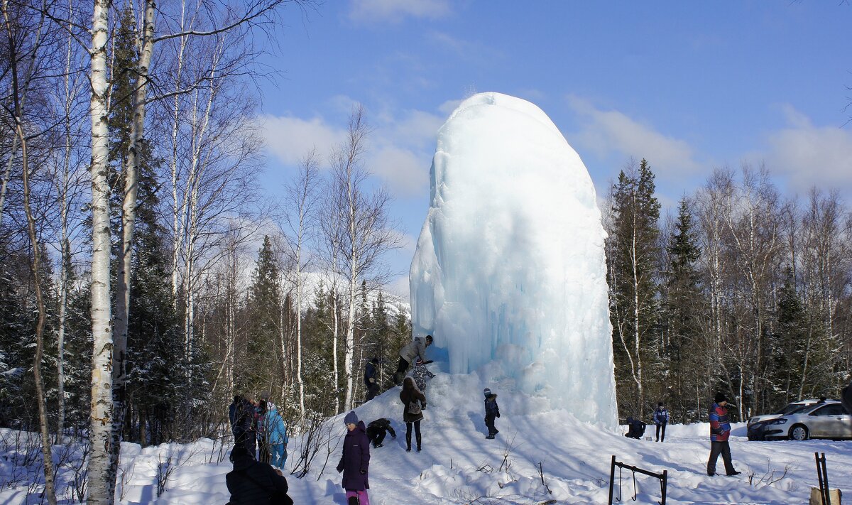 Ледяной фонтан в Национальном парке Зюраткуль Челябинской области - Зинаида Каширина