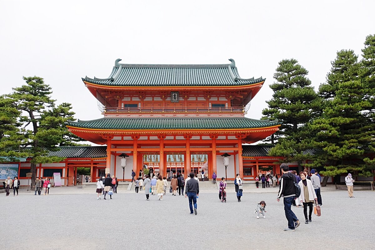 Храм Хэйан-дзингу Киото Япония - wea *