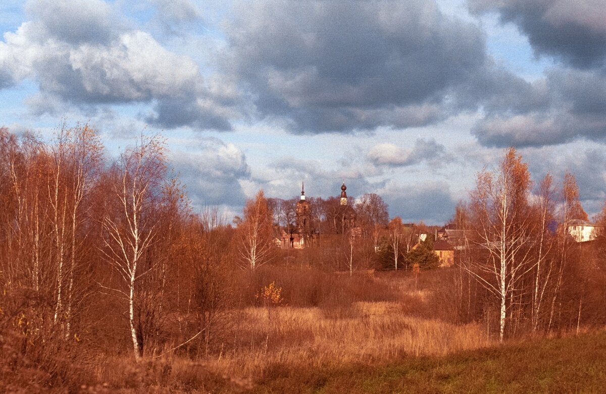 Осенний пейзаж со Скорбященской церковью - Andrew Barkhatov