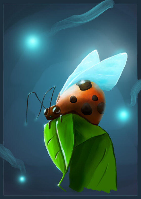 Beetle on a leaf. - Герман 