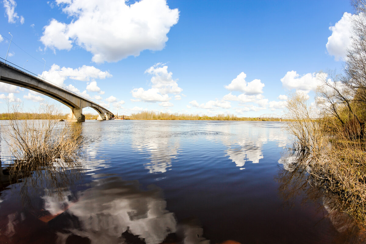 Clouds over a wide river. - Герман 