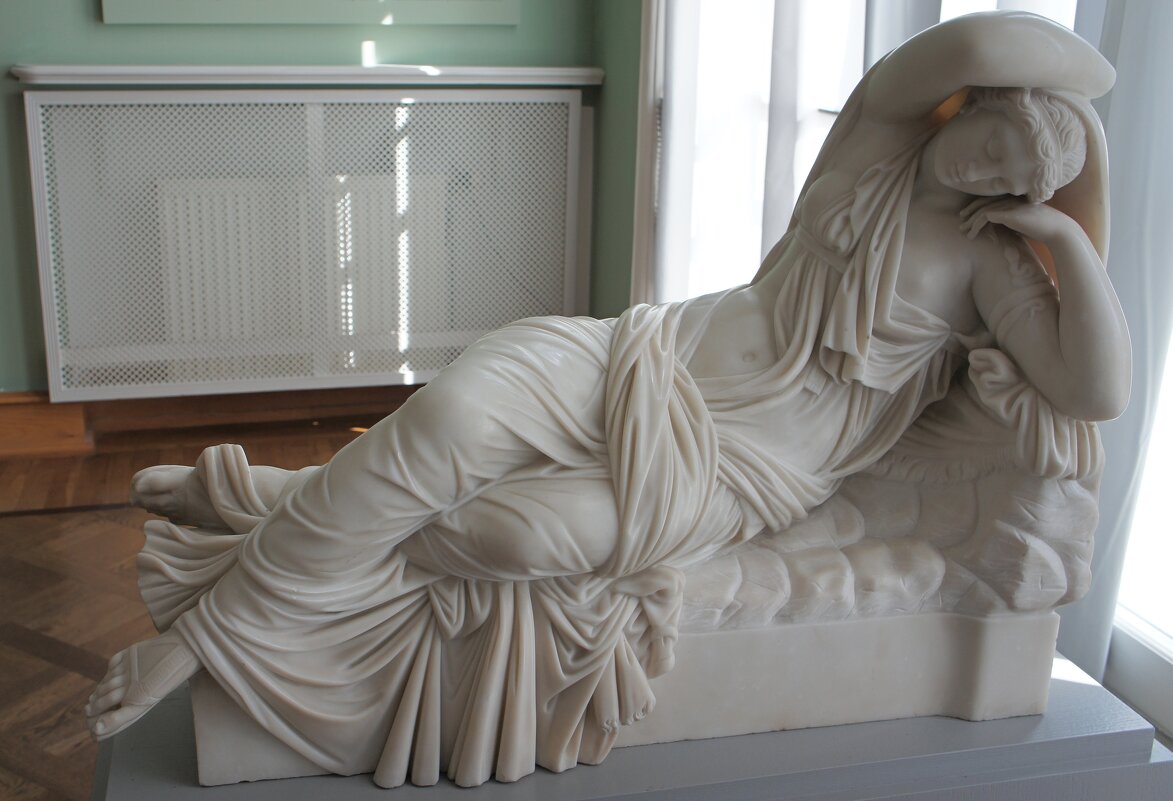 Мраморная копия неизвестного скульптора "Спящая Ариадна", 19 век - Елена Павлова (Смолова)