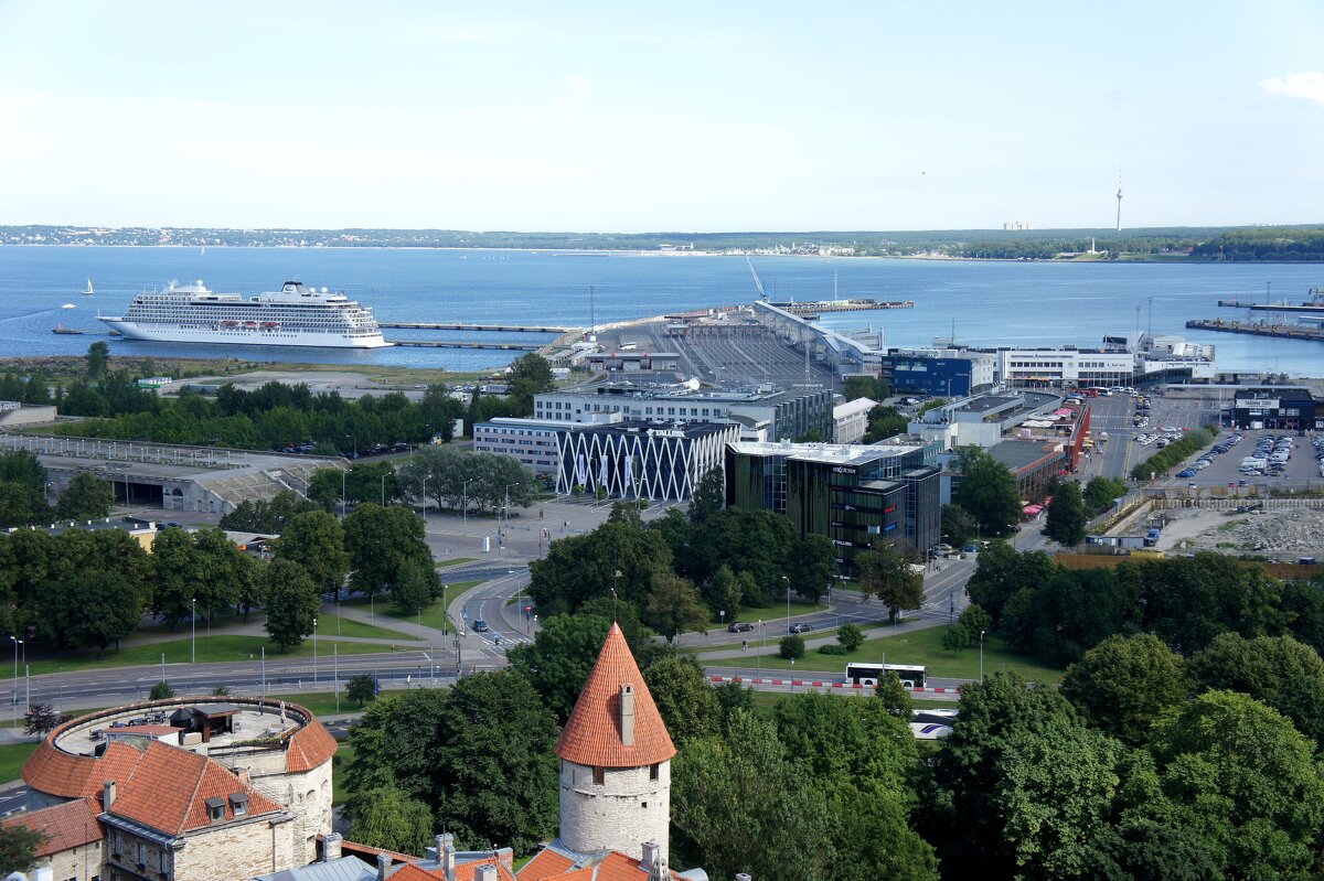 Вид на Таллин со смотровой площадки церкви Олевисте - Елена Павлова (Смолова)