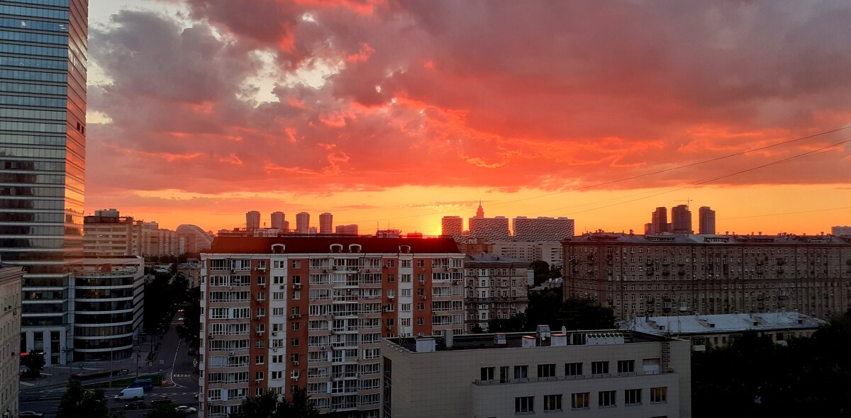 Июньский закат в Москве - Елена 