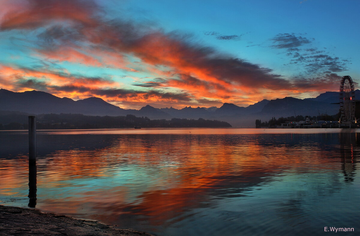 Рассвет на Люцернском озере - Elena Wymann