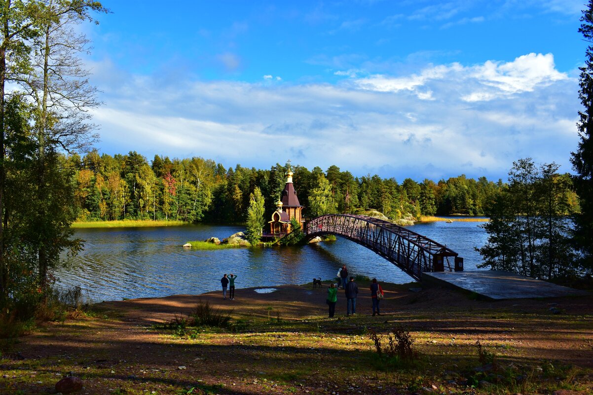 Озеро Вуокса, храм Андрея Первозванного - евгения 