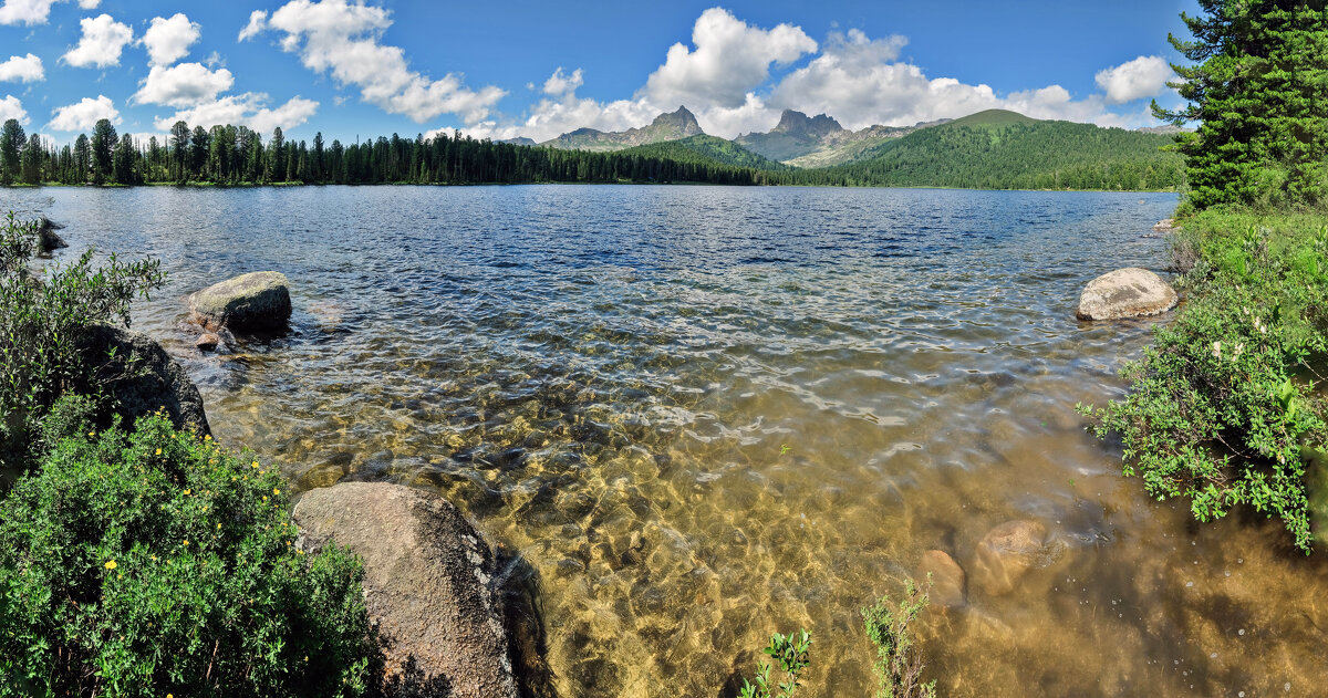 Озеро Светлое,Ергаки (Панорама) - Алексей Мезенцев