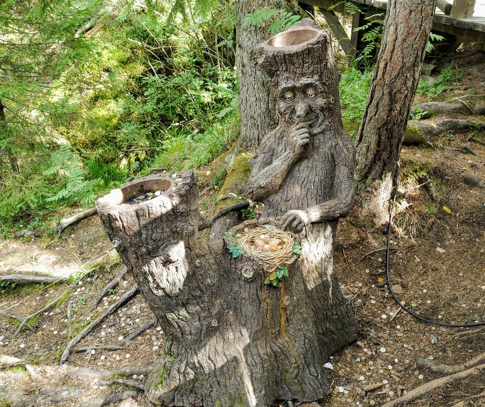 Деревянная сказочная скульптура «Лесовичок»... - Наталия Павлова