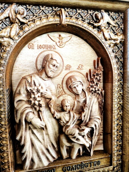Резная иконо Святое семейство - Вячеслав Горин