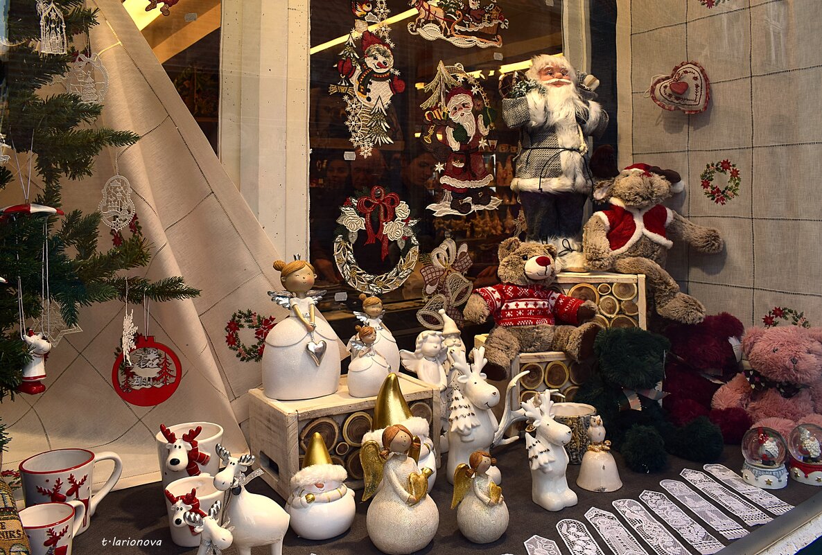 Рождественские витрины в  городе Брюгге - Татьяна Ларионова
