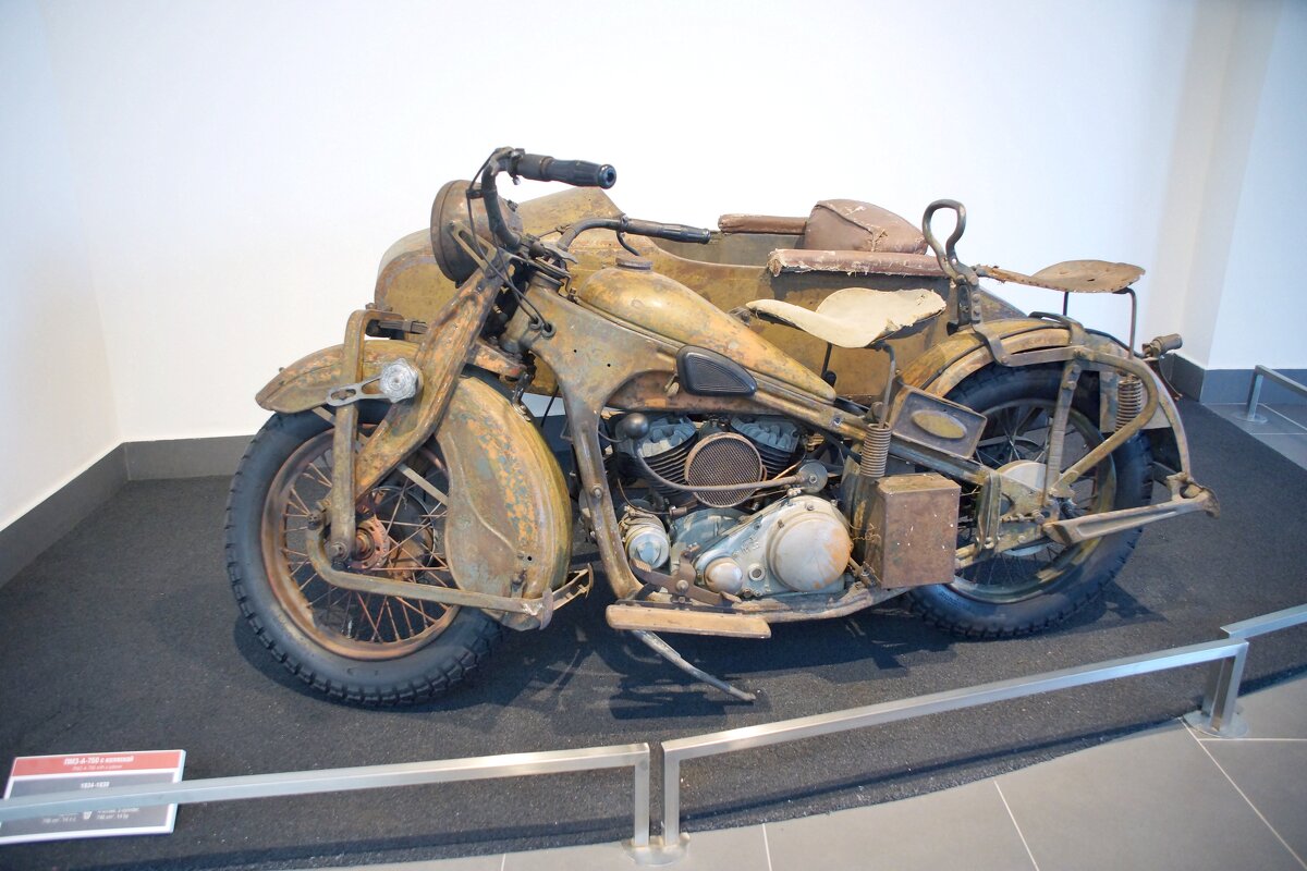 ПМЗ-А-750 с коляской, 1934-1939 Первый советский тяжелый мотоцикл - Наталья Т