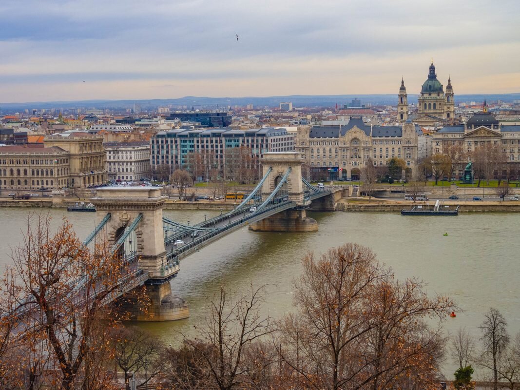 Будапешт, Дунай, Цепной мост - Дмитрий Лупандин