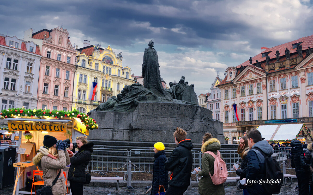 Памятник Яну Гусу в Праге. - arkadii 