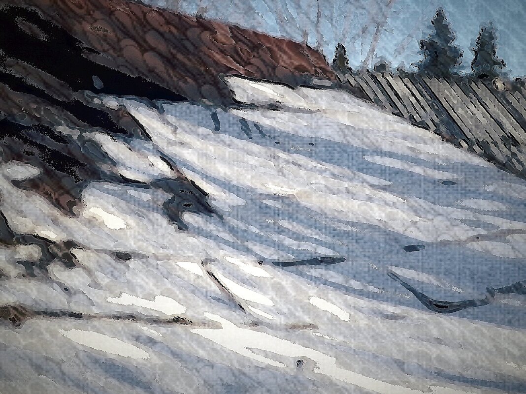 старые крыши сараев - Любовь 